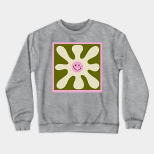 Retro Flower Vintage 70s Groovie Crewneck Sweatshirt